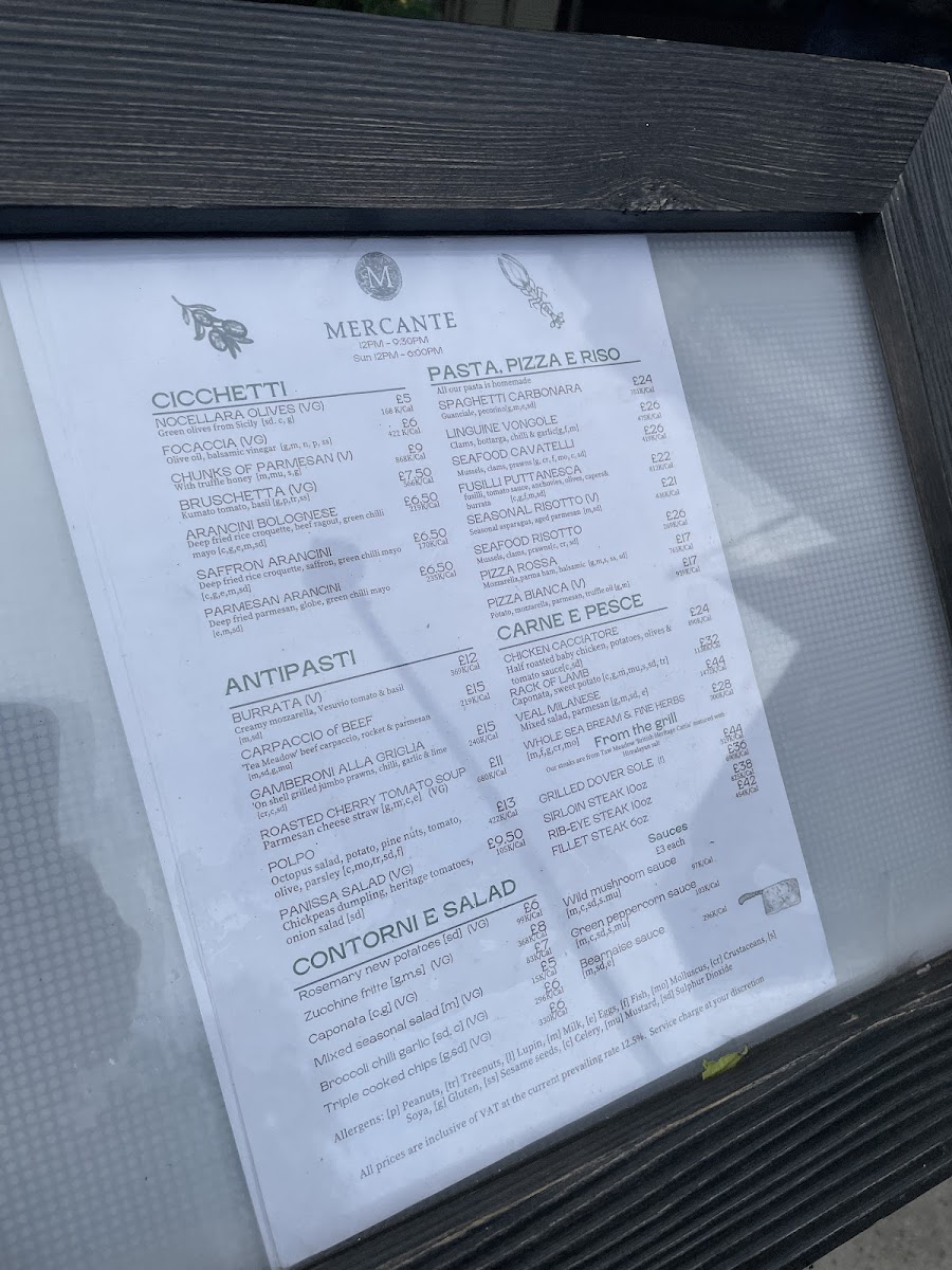 Menu - Mercante Restaurant photo 10