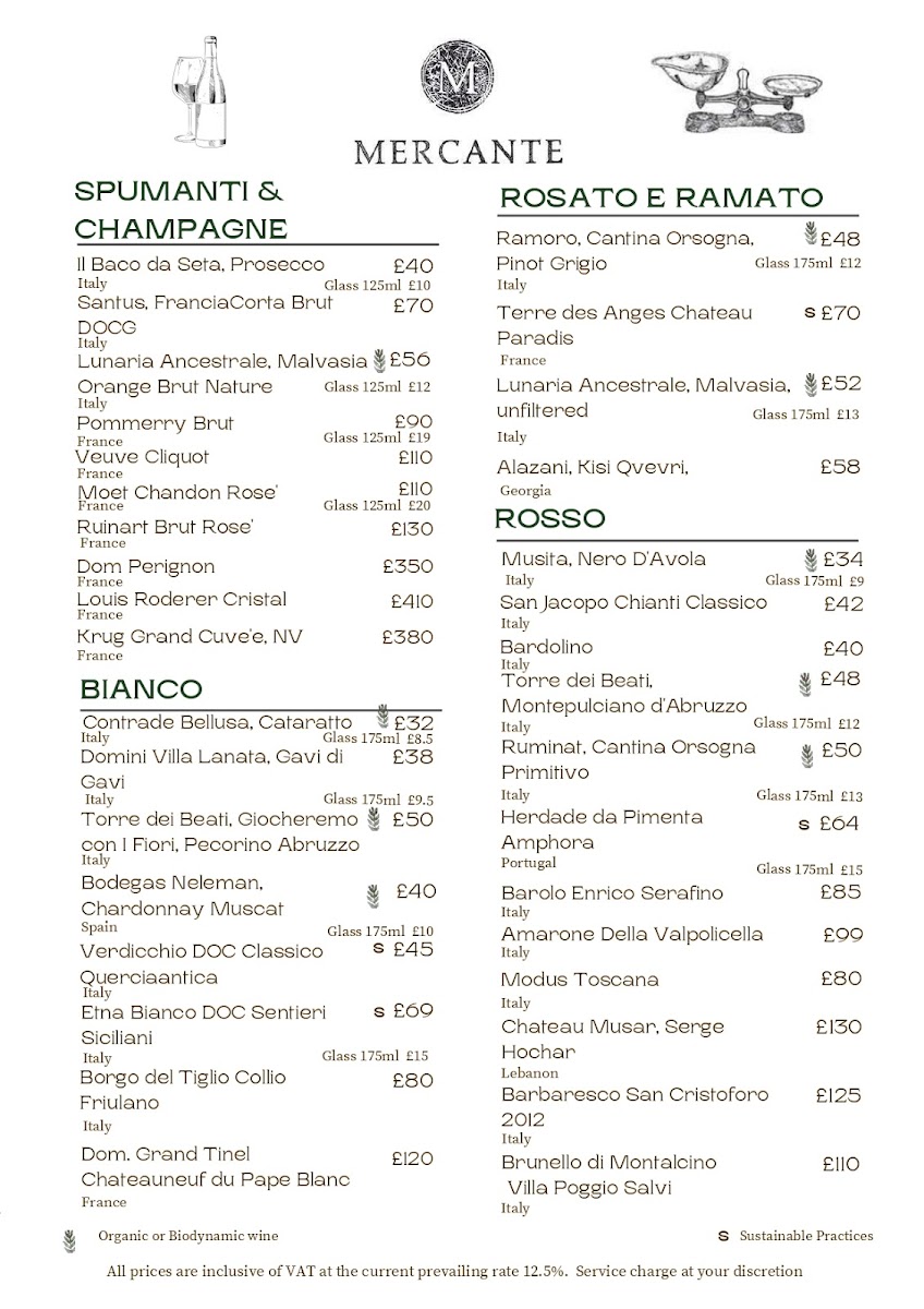 Menu - Mercante Restaurant photo 3