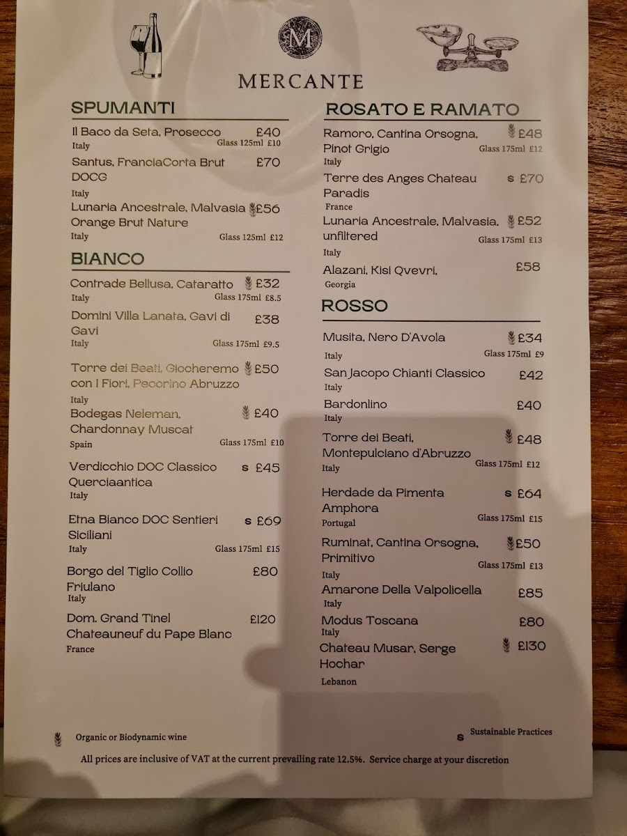 Menu - Mercante Restaurant photo 7