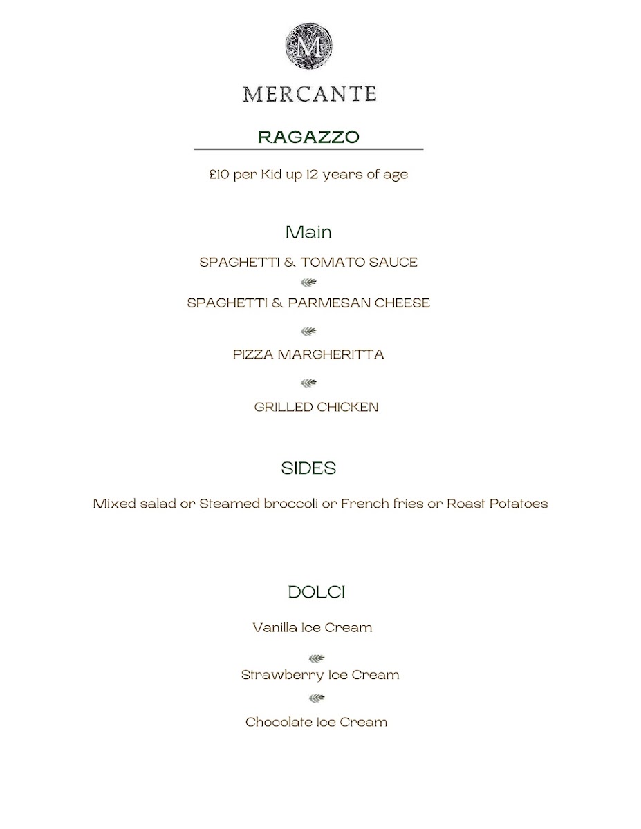 Menu - Mercante Restaurant photo 8